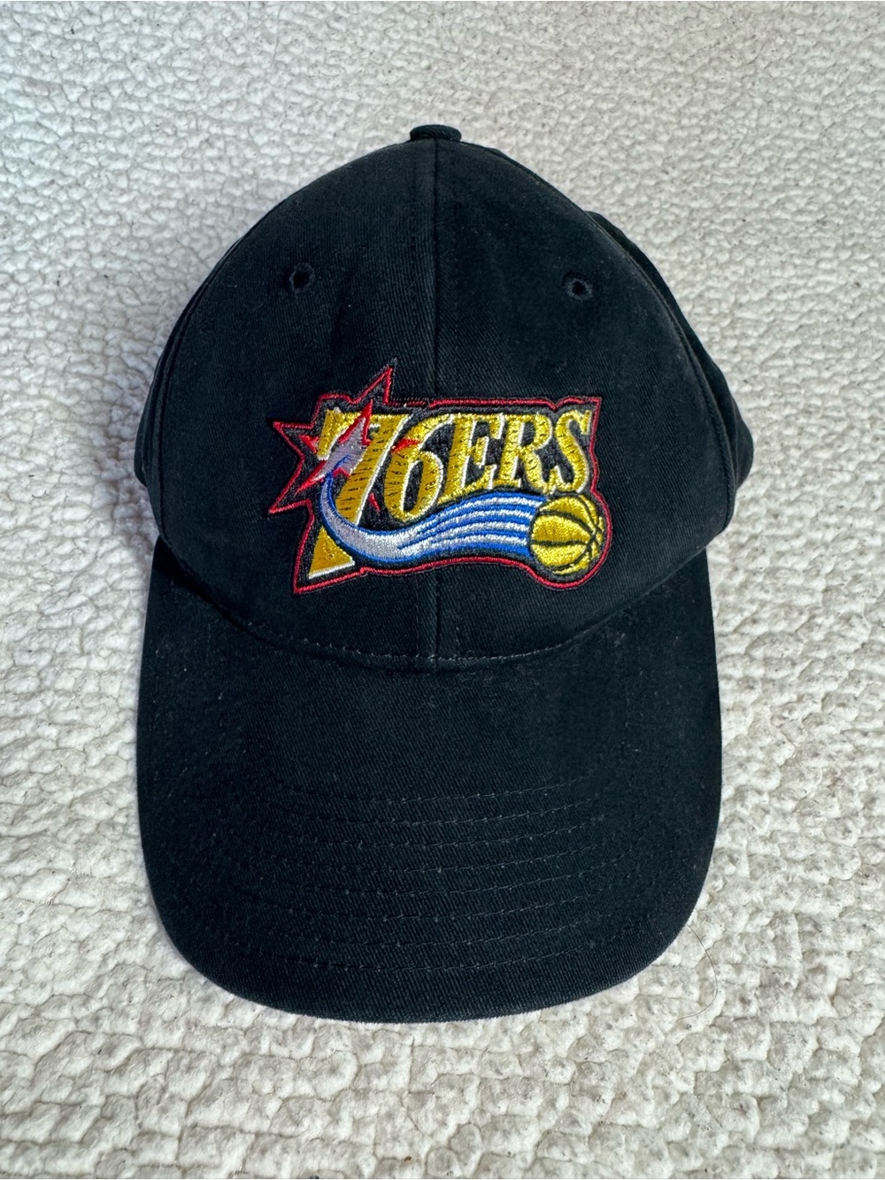 Black 76ers basketball NBA Hat
